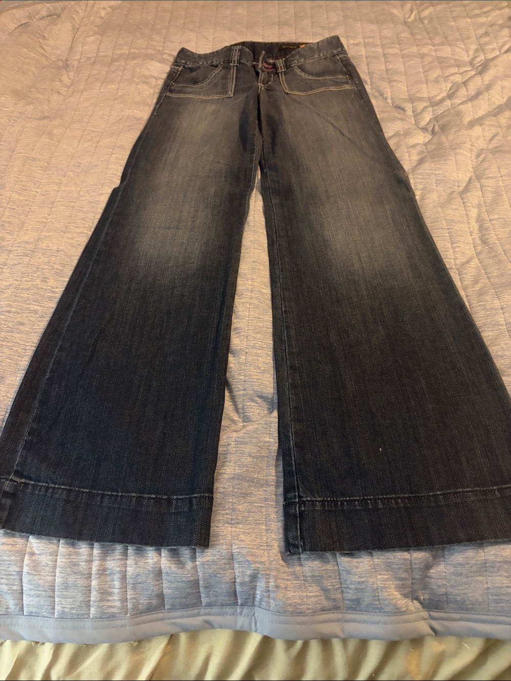X2 Dark Indigo Jeans with Pink Topstitching